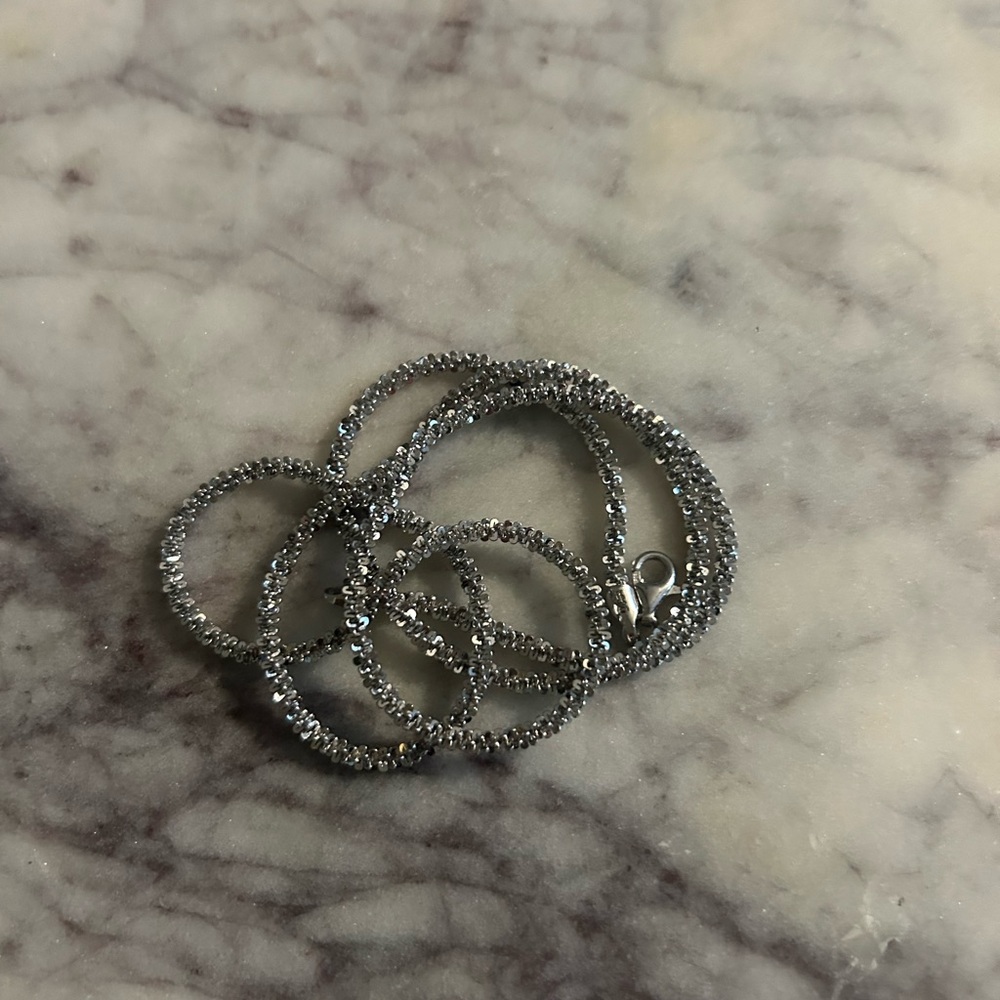 Diamond cut sterling silver chain necklace for men 22 inches